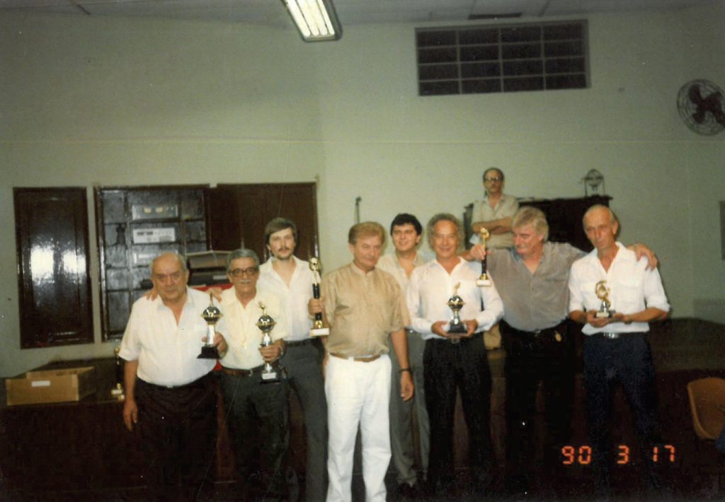 The Croatian diaspora - Nathalia’s grandfather Cosmo in the Croatian club with friends