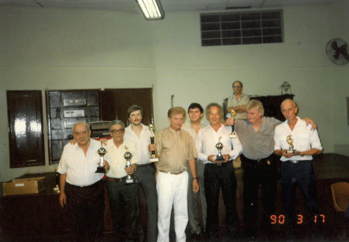 Nathalia’s grandfather Cosmo in the Croatian club with friends