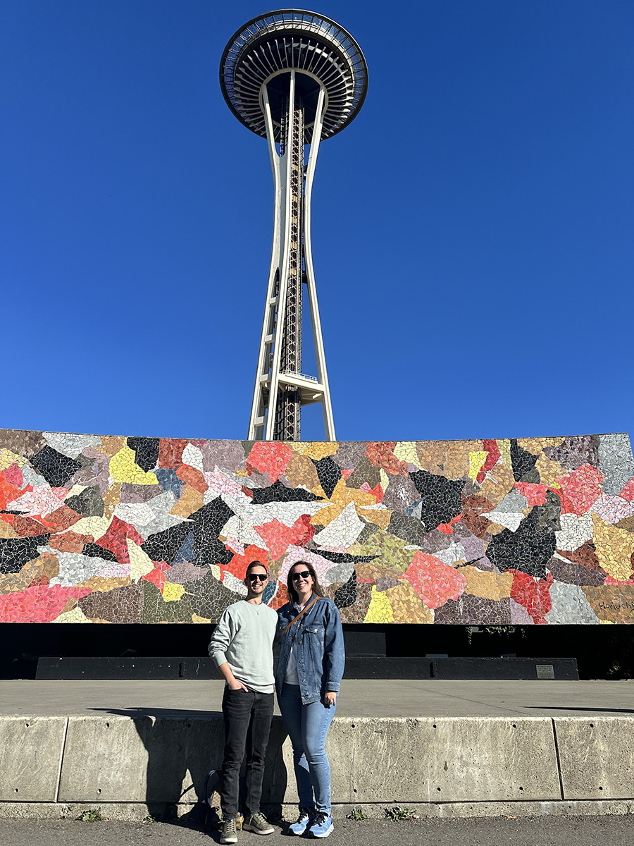Salona Founder Nathalia, with John in Seattle.
