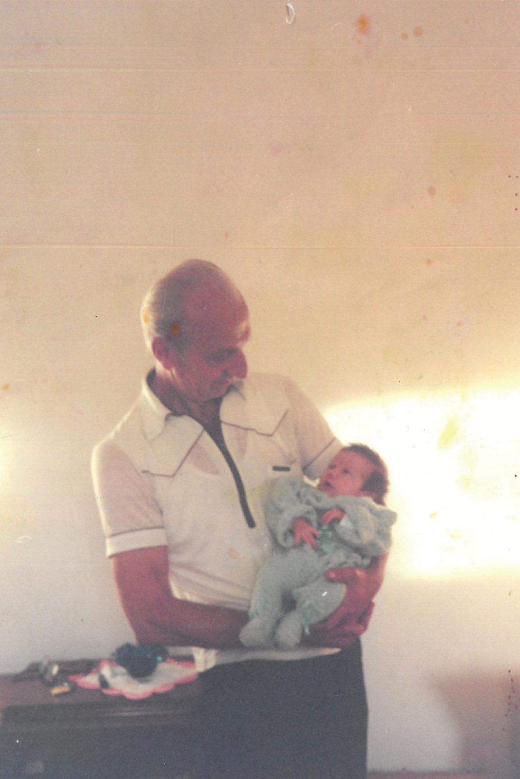 Nathalia with her grandfather Cosmo, 1994