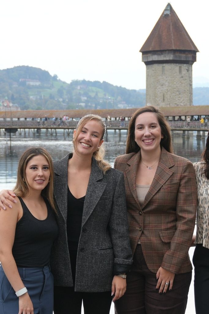 Nathalia with members of the Salona team in Lucerne.